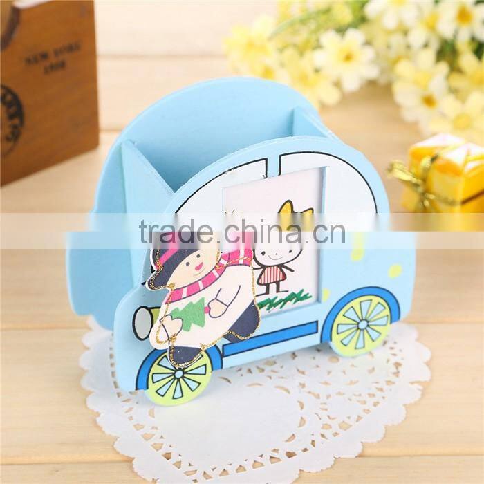 christmas car small gift wholesale wood pencil holder