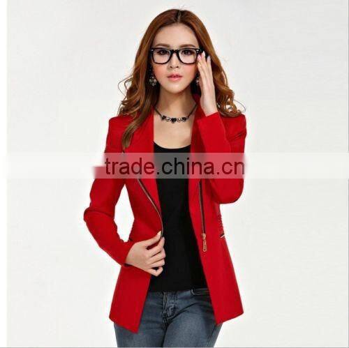 New Design women's long-sleeve short winter jacket zipper jackets female coat woman's clothing outwear