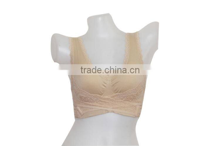 Promotion! Supermarket sexy lace genie bra with lace trimming