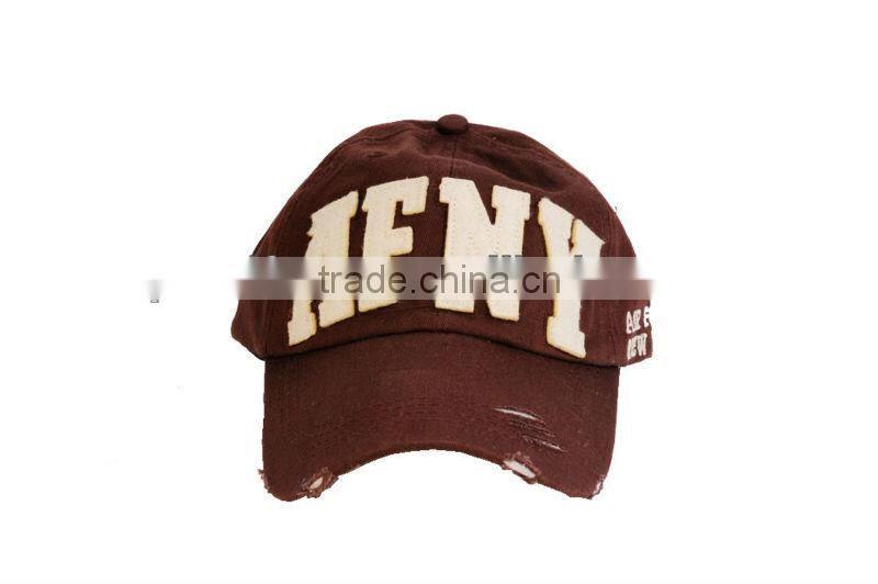 OEM manufactory 6 panels letters embroidery casual baseball caps wholesale