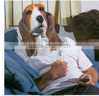 Bowser basset hound mask, latex dog mask