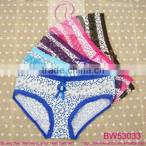 Sex stock panties printed fancy floral with lace sexy picture