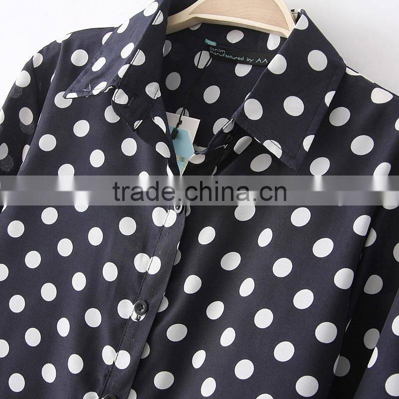 Latest Hot sell european summer 100% Cotton ladies New Design Ladies office t shirt 2015