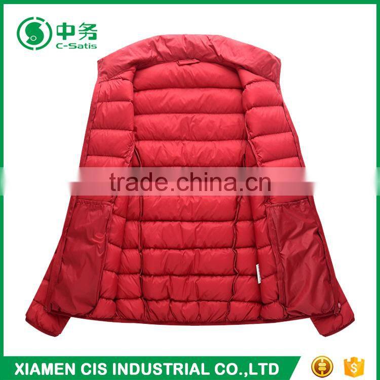 Ximen CIS New Product Winter Comfortable Keep Warm Ladies Red Down Jacket