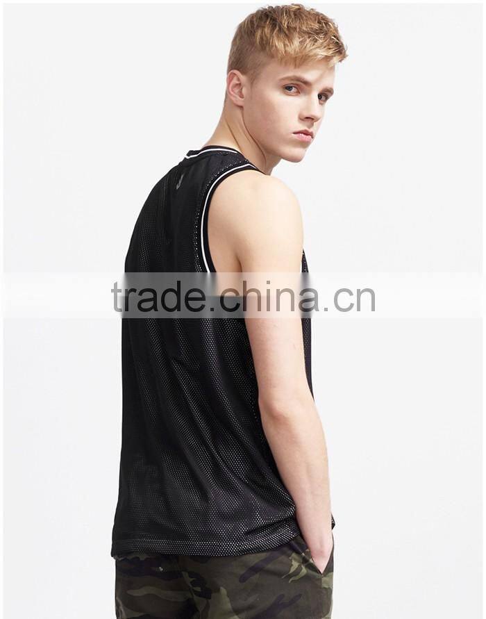 Trendy printed wholesale polyester tank tops