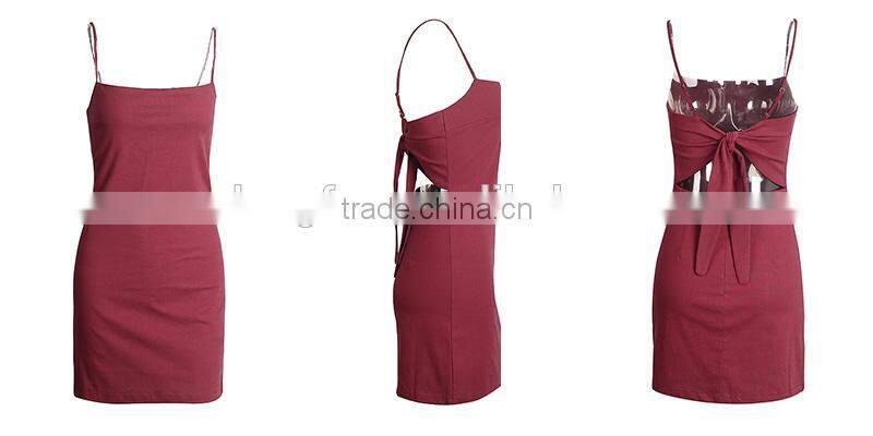 Bow Casual Linen Sexy Dress Backless Beach Summer Dress Sexy Honeymoon Dresses Fit Vestidos