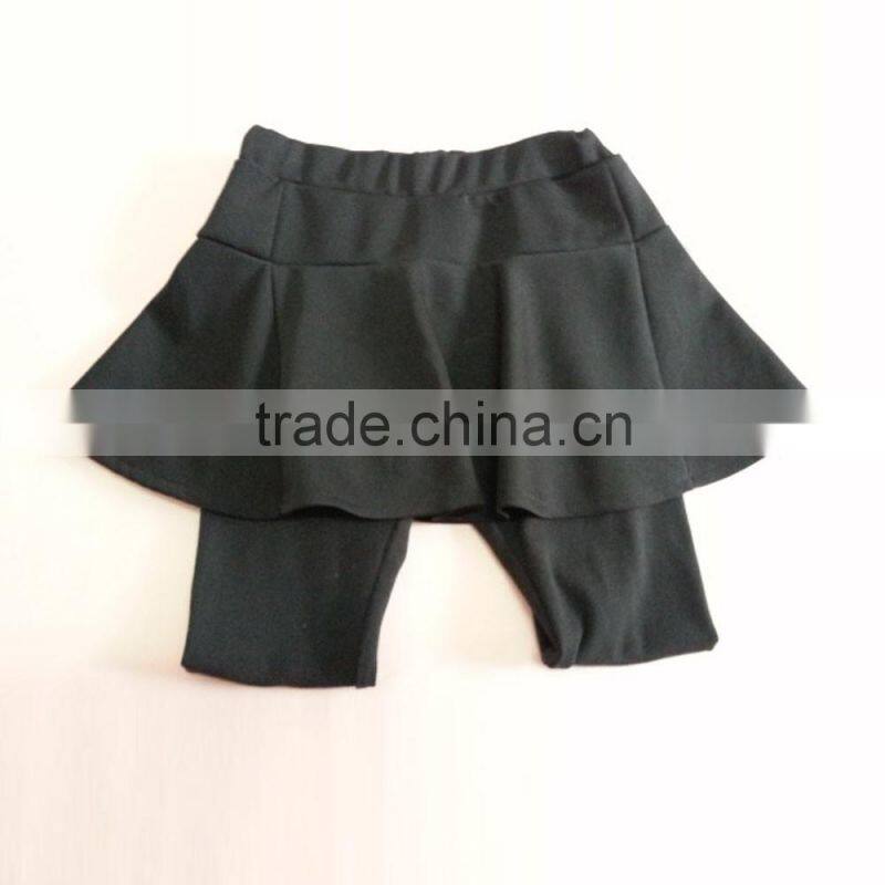 Wholesale OEM soft good quality comfortable children girl pantskirts Leggings with skirt for girls Kids girls leggins