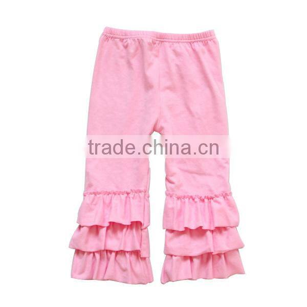 2016 new arrival wholesale boutique kids pants girls leggings newborn children ruffle pants