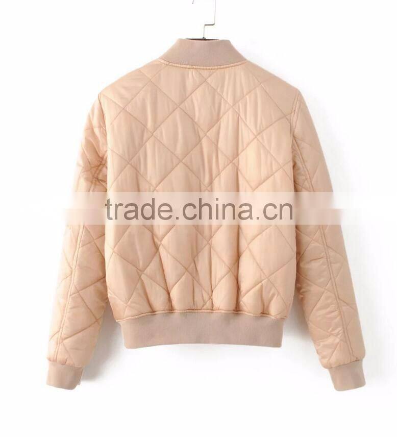 Runwaylover EY1063C Women New Fashion 100% Cotton Baseball Jackets