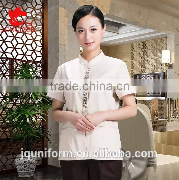 Housekeeping Staff Uniform Type and OEM Service Supply Type Hotel Uniform For Housekeeping