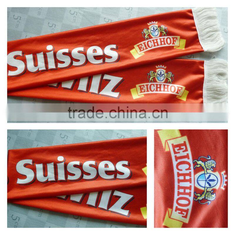 knitted polyester sports scarf
