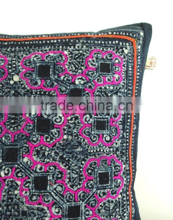 hmong cushion - vintage hmong batik cushion, pillow case, pillow, ooak