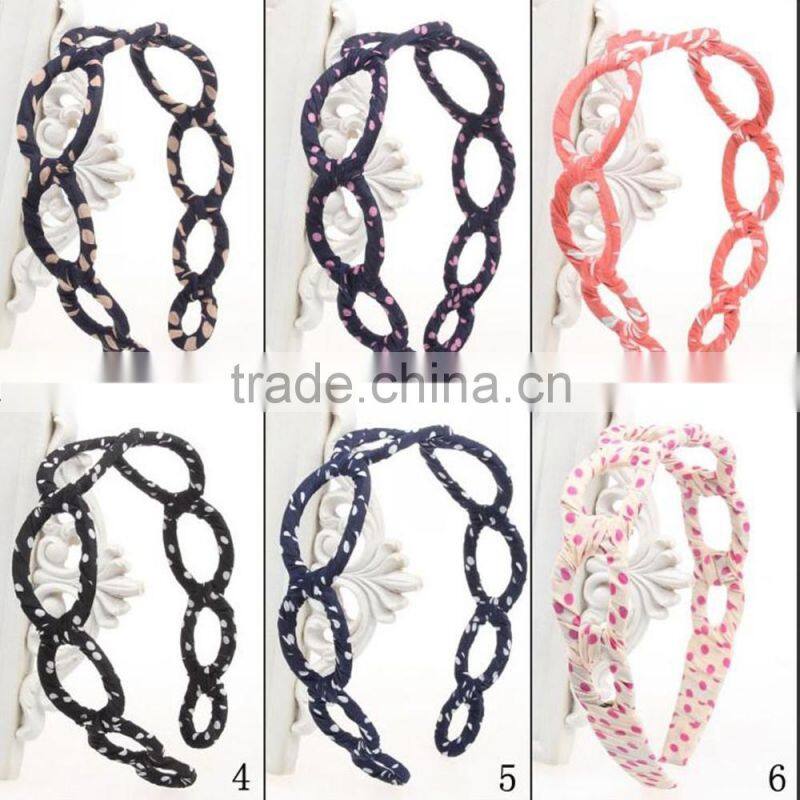 Ladies Hair Accessory Fashion Hollow Fabric Headband