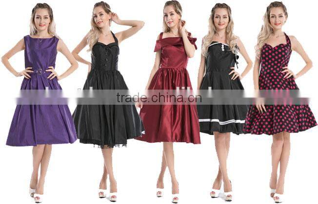 China Manufacturer Elegant Ladies Floral Print Sleeveless Dresses Plus Size