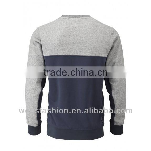 Hot Sale Wholesale Mens Grey Super Soft Thick Fleece Sweatshirts Without Hood