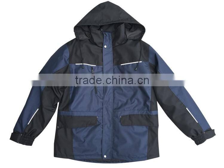 OEM waterproof wear-resisting men's working bomber jacket polyster Parka jacket