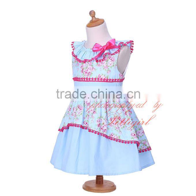 red tassel girl child dress baby wear clothes