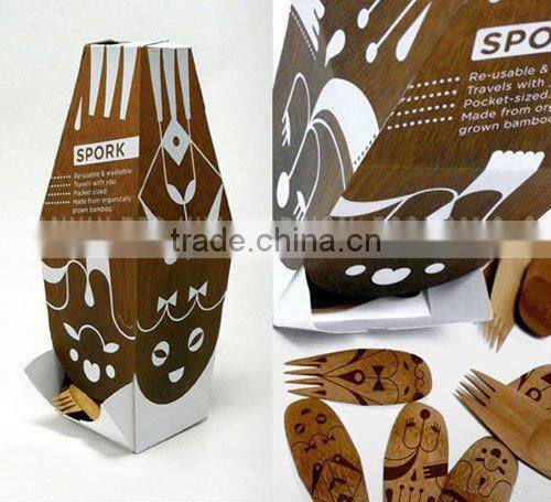 new 2011 wooden comb packaging box