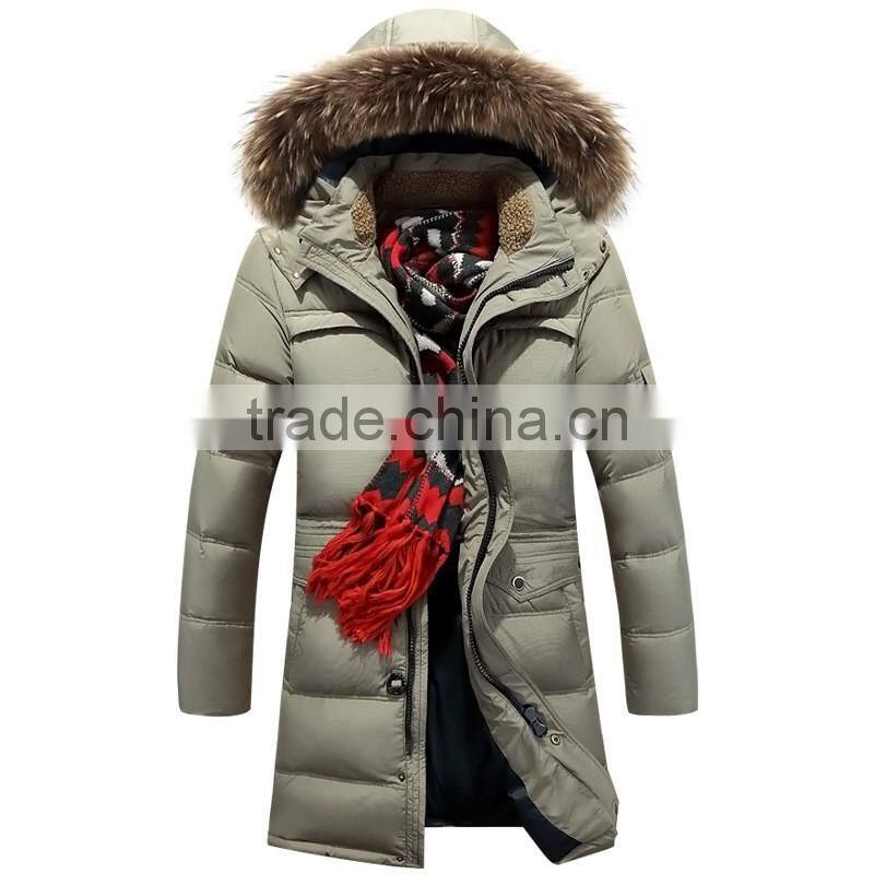 Man business style winter coat Stand-up collar men coats down coat for winter hiking jacket