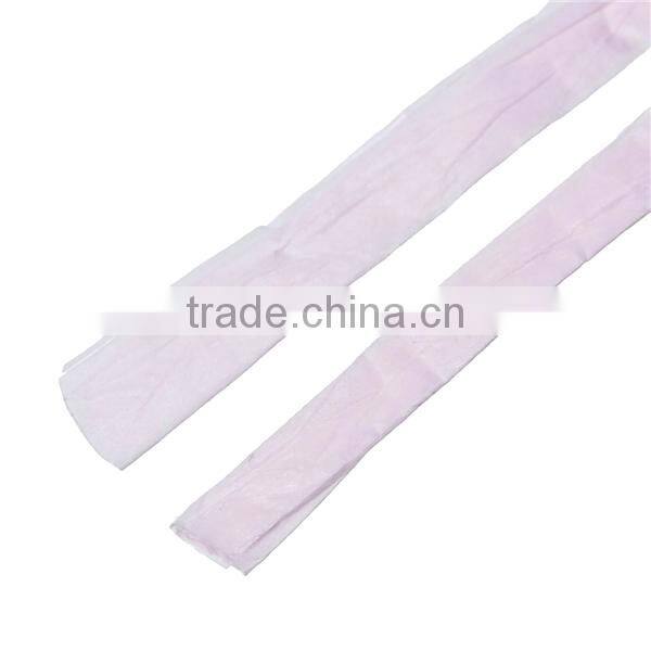 Raffia Paper Jewelry Ribbon Cord Pink 0.2mm, 4.0mm-8.0mm, 2 Rolls (Approx 20 M/Roll)