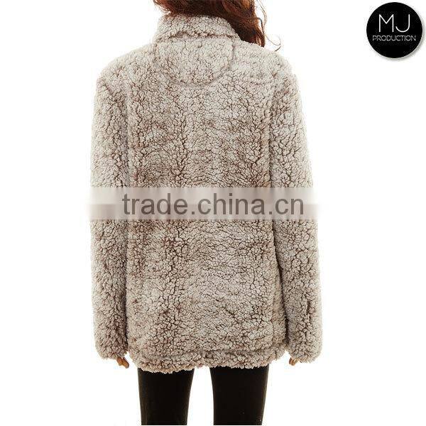 Monogrammed Personalized Ladies Winter Frosted Soft Uplander Sherpa Pullover