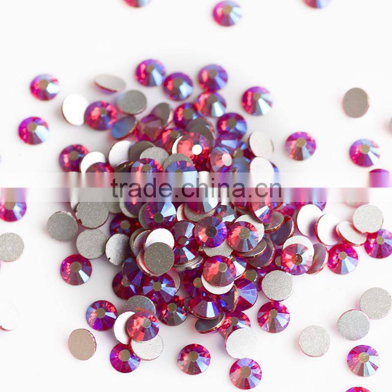 SS20 sapphire 206 AB color flat back nail art rhinestone