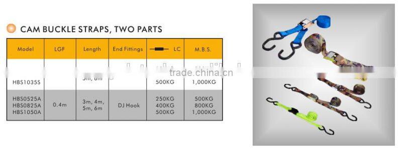 Cam buckle straps ,cam buckle lashing belt,buckle straps