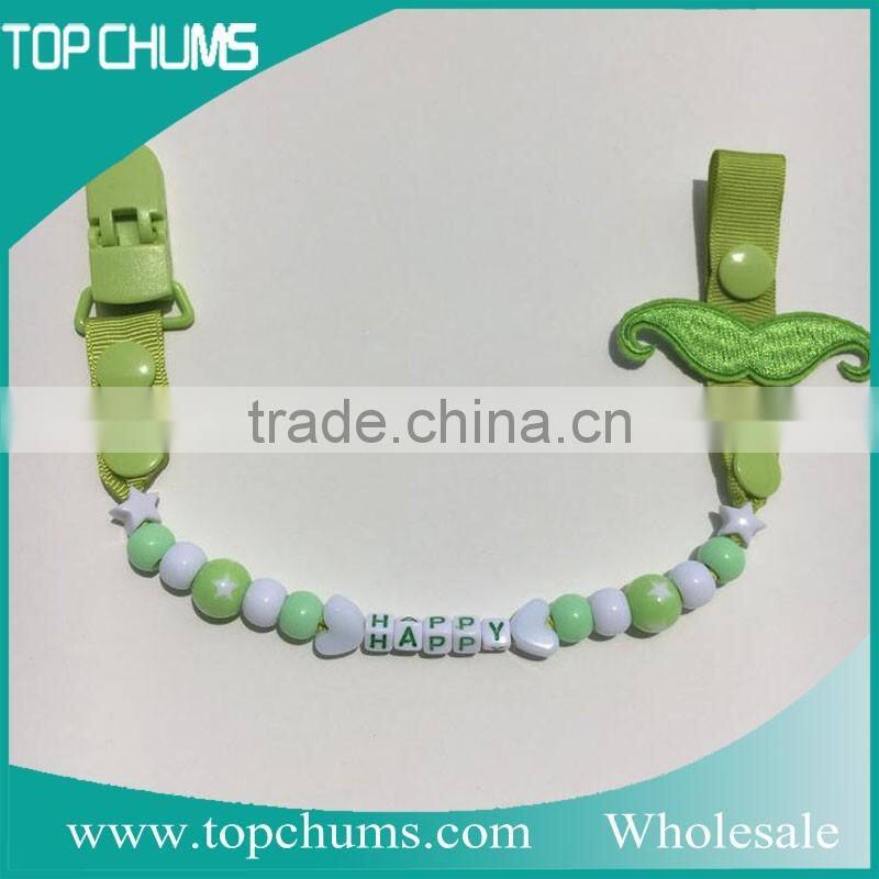 custom pacifiers logo printing baby pacifier clip holder