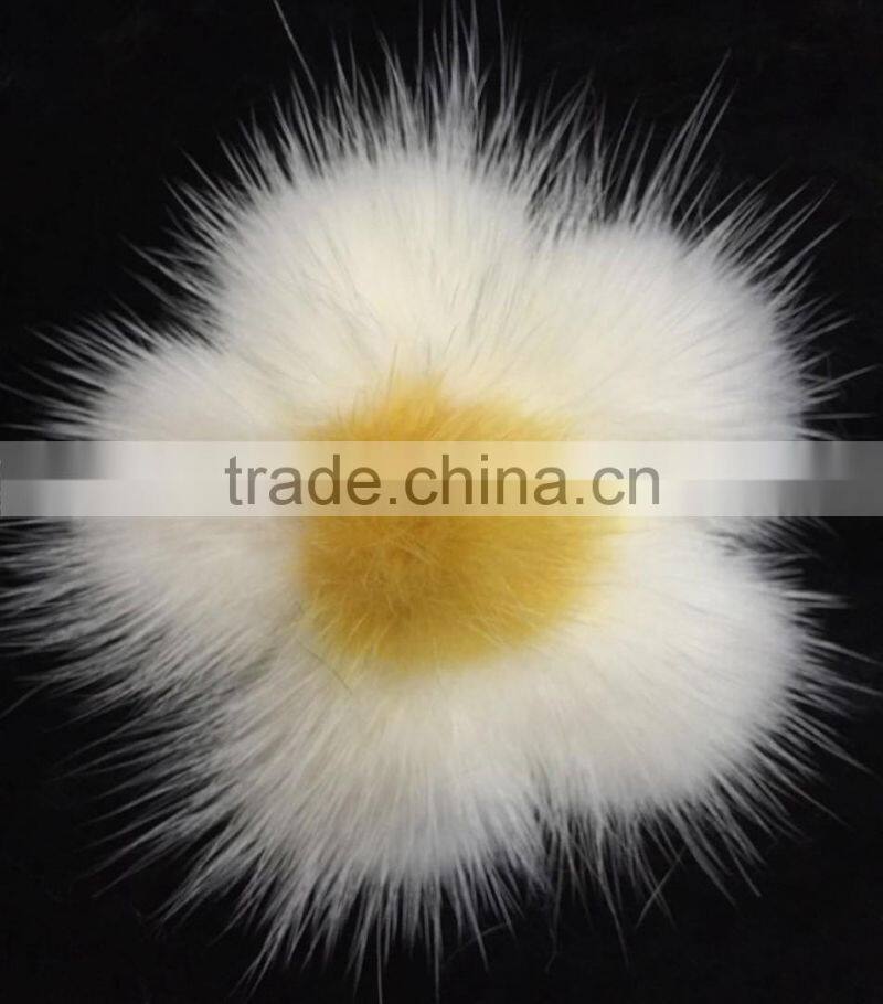 YR836 Women Fashion Fur Accessory Genuine Mink Fur Flower