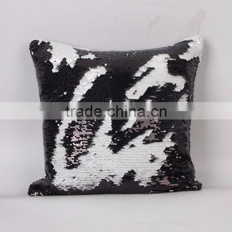 2017 Magic sequins Mermaid Pillow Cover /Reversible Sequin Fabric Color Changing Pillow