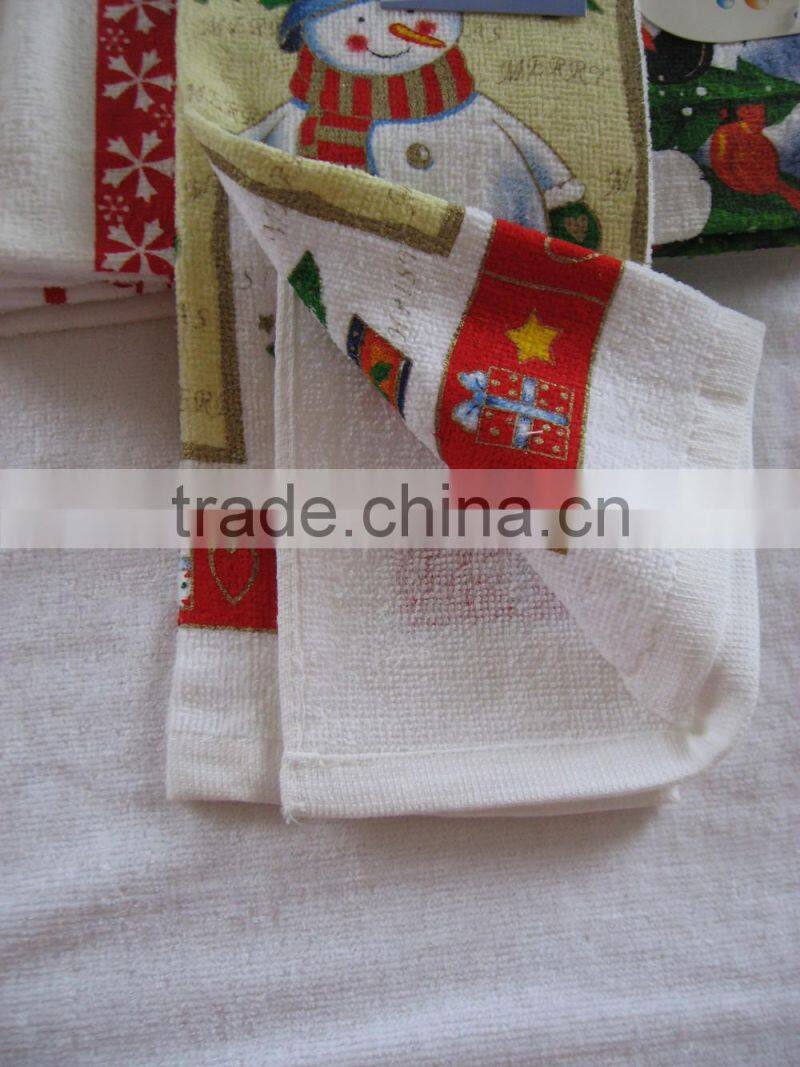 Promotion Christmas gift 100 % cotton kitchen towel