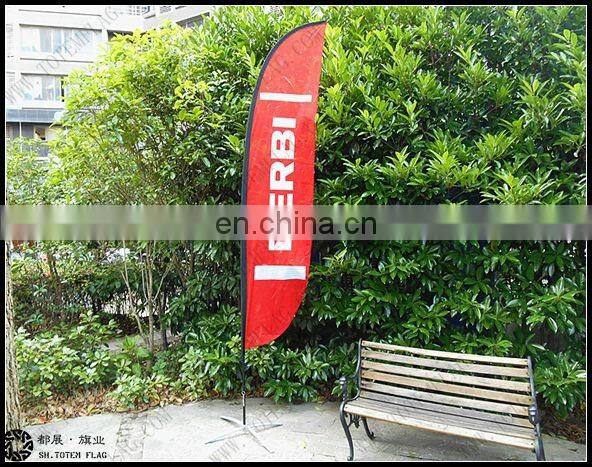 Can OEM or ODM Outdoor Advertising flying beach flag banner,teardrop feather flag, blade swooper beach flag