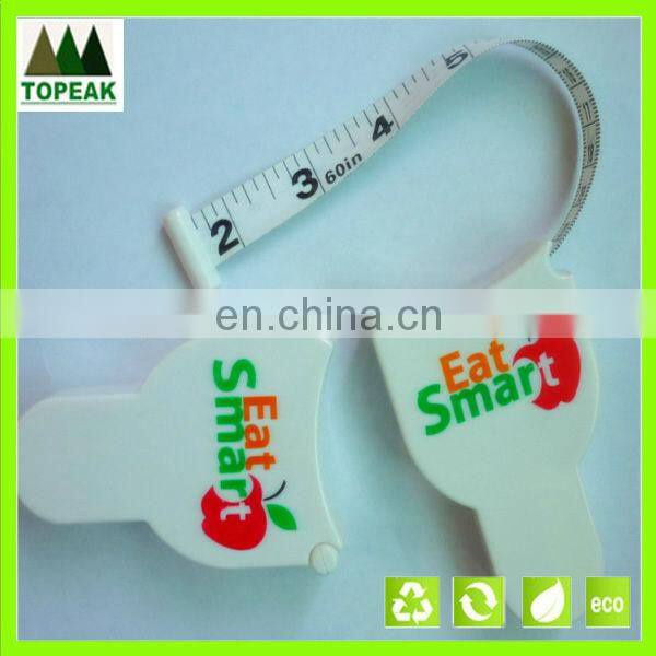 Logo printed cheap health waist BMI body tape measure for promotion body measure tape