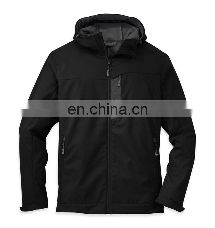 Men's outdoor hiking waterproof hooded jacket