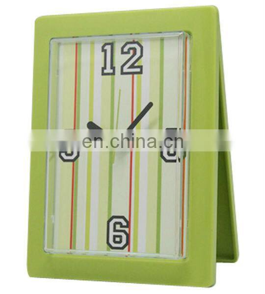 (HC2607) clip plastic unique desk clock with photo frame carbon bicycle frame china