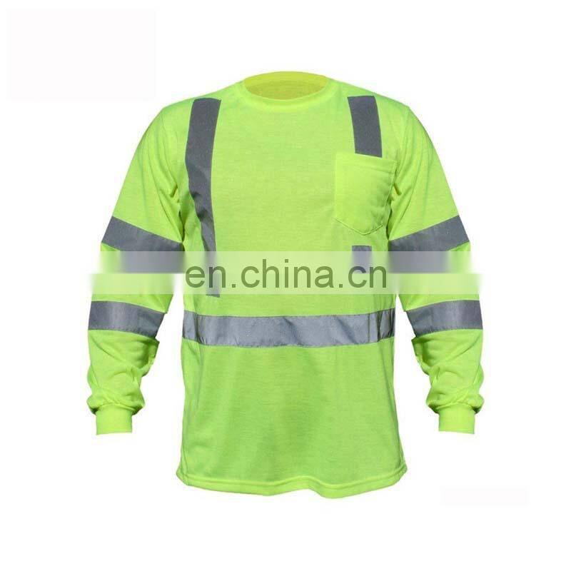 half-long sleeve high visibility new design polyester shirt