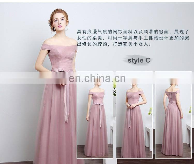 HS1613 Vintage A line Long Cheap 2017 Wedding Prom Bridesmaid Dress