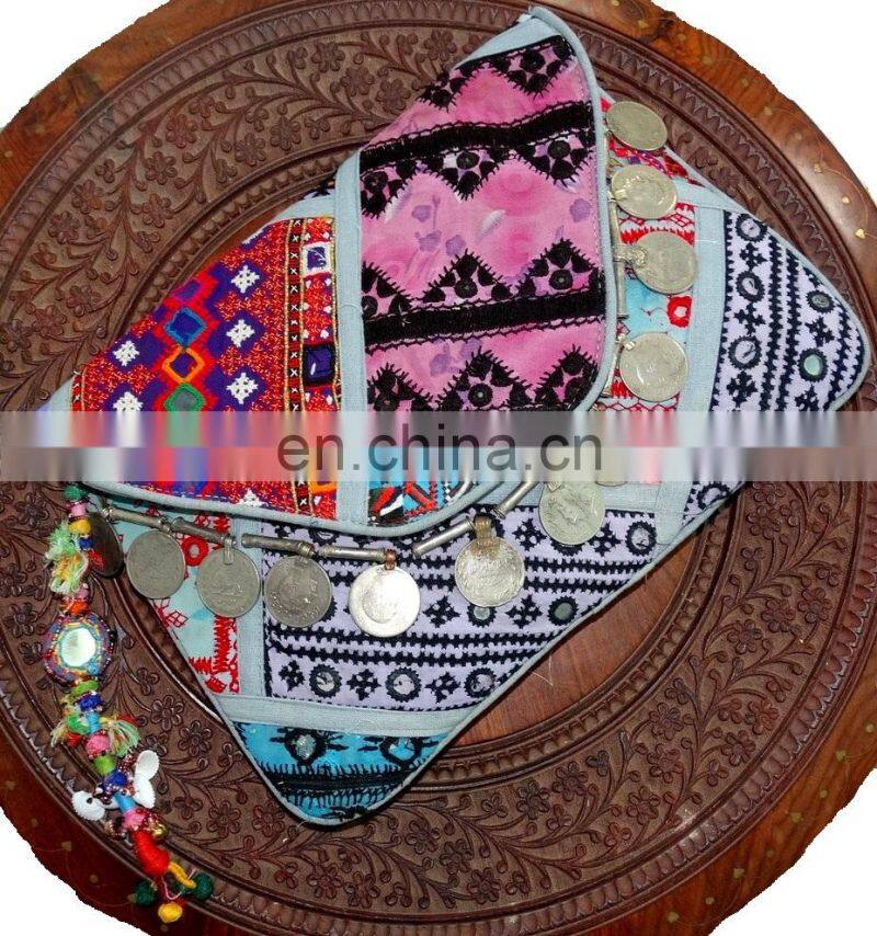 Indian Tribal Banjara Clutch Bag Gypsy Embroidery Vintage Banjara Clutch Cotton Hand bag