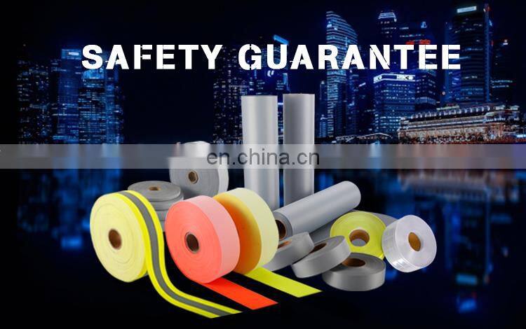 Multi coloured reflective polyester webbing with high reflective tape K-11