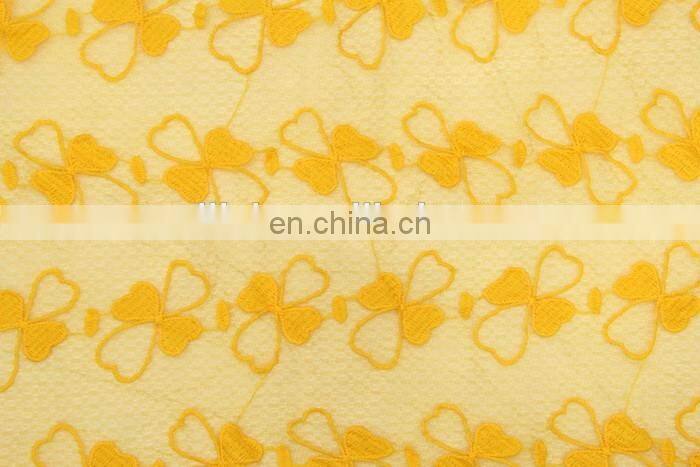2017 new flower tulle embroidered fabric with wedding clothing lace