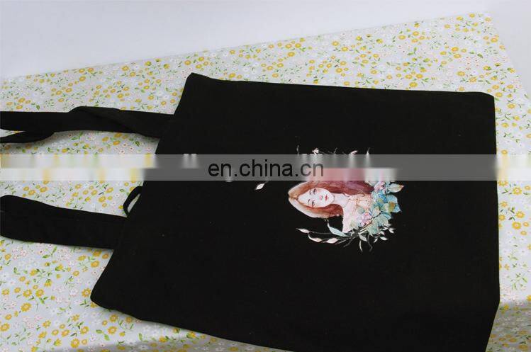 Wholesale UK Women Popular White Black Canvas Tote Bag