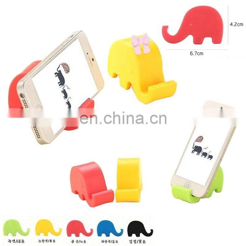 Fashion cartoon elephant silicone tablet computer holder &PPC mobile phone holder/Stents