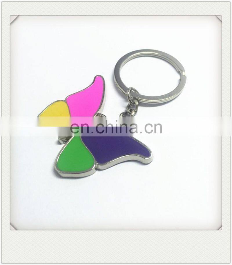 Key Chain Butterfly Color Enamel Custom Shape Keyholder