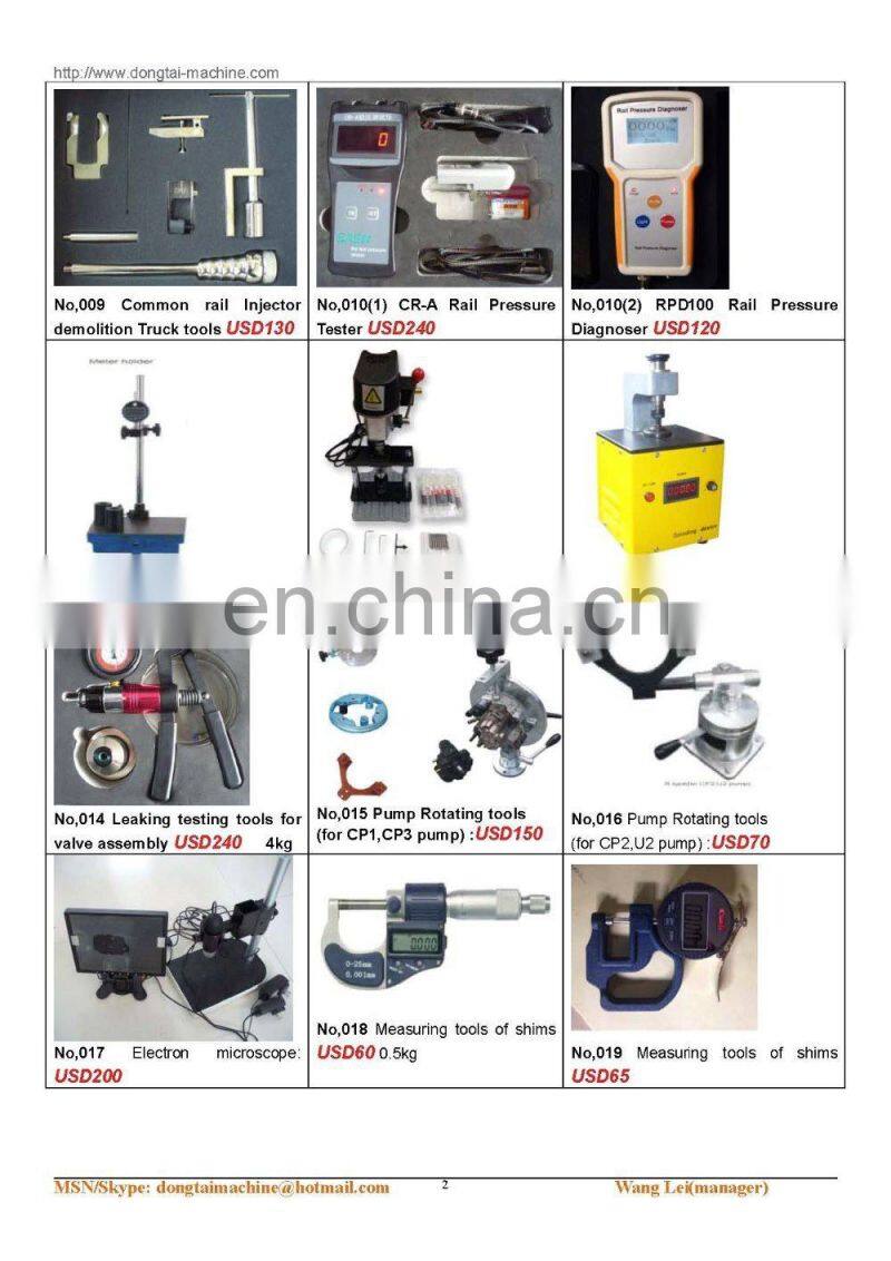 No,001 Full set common rail tools