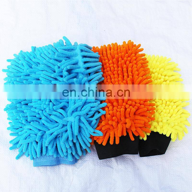 Top Quality Microfiber Car Wash Mitt Microfibre Chenille Gloves