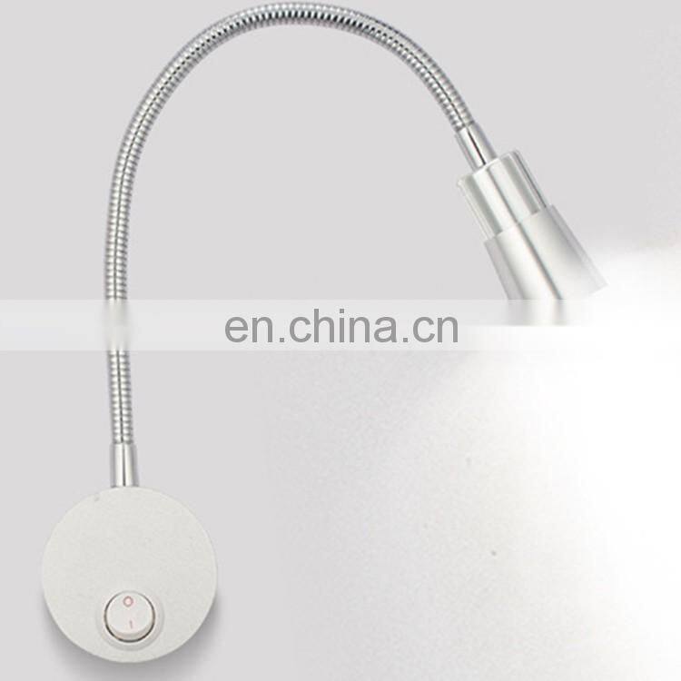 1w 110v 220v led gooseneck wall light gooseneck wall light with different length hose bedside wall reading light