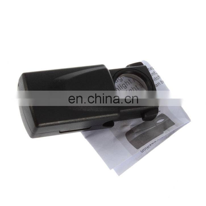 30x 21mm Jewelry Microscope Diamond Loupe Pull Type Magnifier LED Light, led magnifier lamp