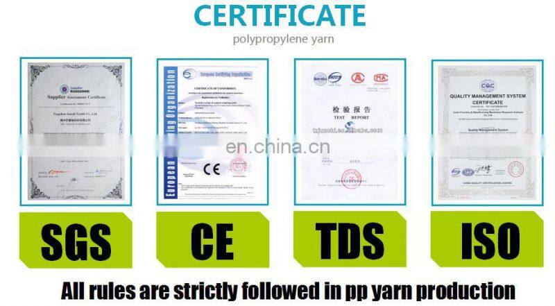 1000D 40tpm twist yarn pp multifilament yarn