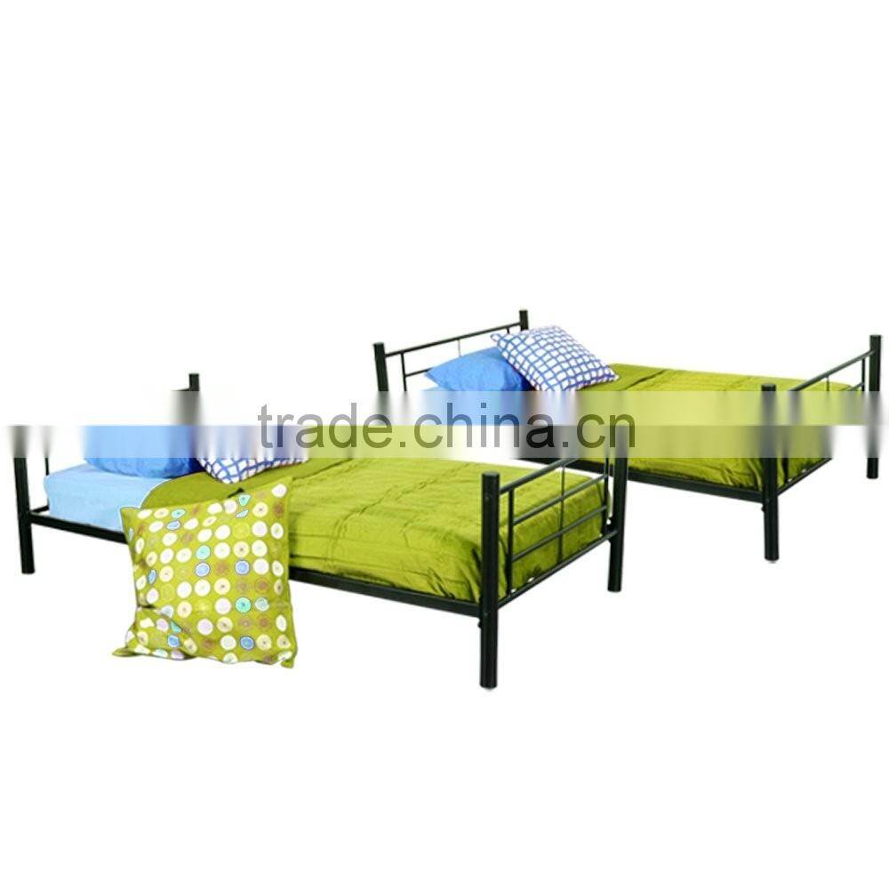 High quality school military metal bed frame separetable steel bunk bed