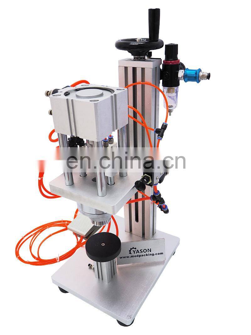 Pneumatic Perfume Cap Sealing Machine Perfume Bottle Crimping Machine